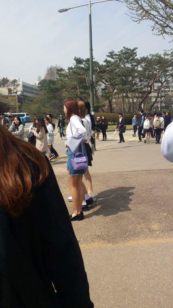 오늘자 건대에 출현한 모모,미나,나연 (트와이스) | 인스티즈