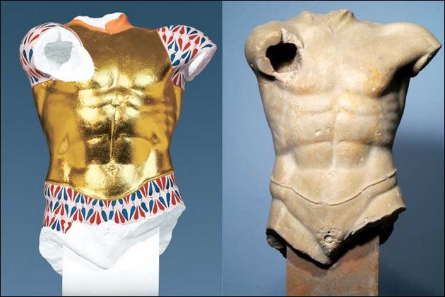 사실은 채색이 되어있었던 고대 그리스의 조각상들 | 인스티즈