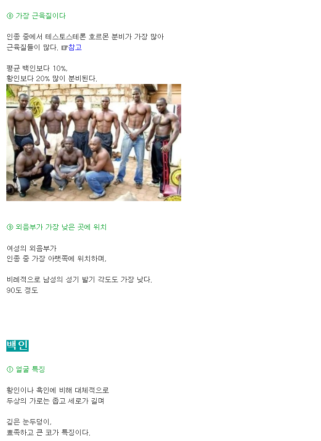 인종별 특징~ | 인스티즈