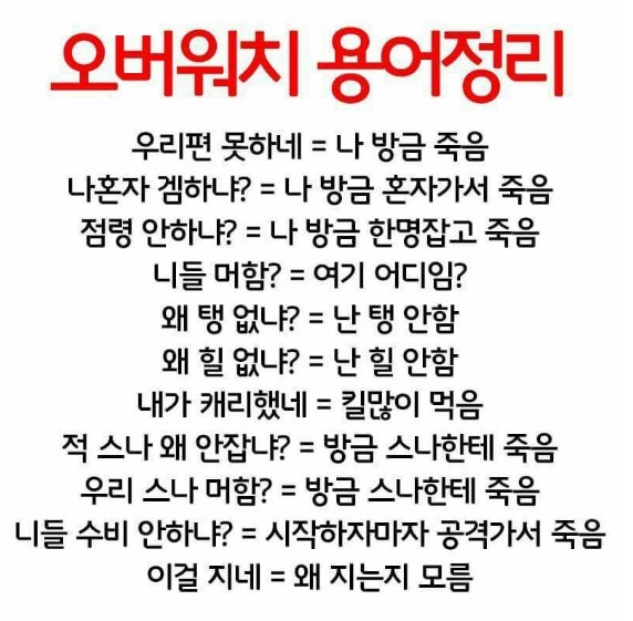 오버워치 채팅 용어 정리.jpg | 인스티즈