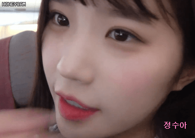 프로미스 나인 송하여 V앱 뉴욕KCON 비하인드.GIF(데이터주의) | 인스티즈