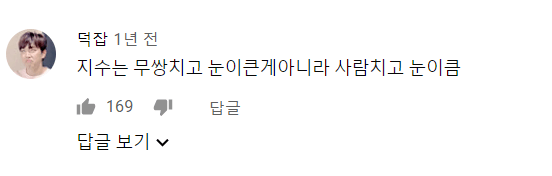 러블리즈 팬 : 지수님 눈이 큰가요? 500원짜리 동전이 큰가요?.gif | 인스티즈