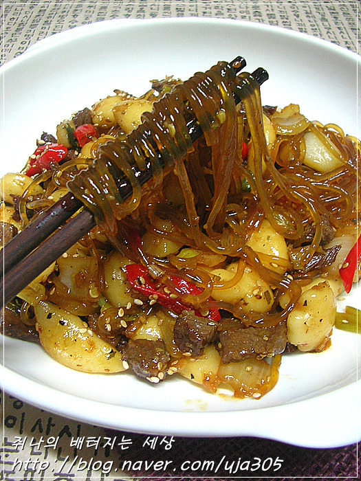 한국 스타일! 달콤짭쪼름 궁중떡볶이 gifjpg | 인스티즈