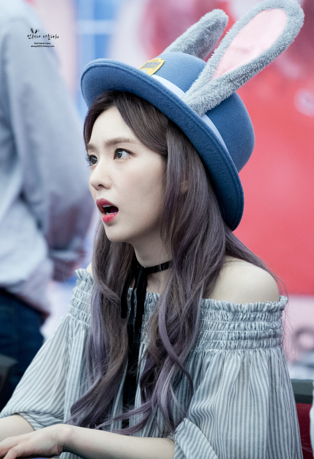 1년전 보라색 머리 아이린.jpgif | 인스티즈
