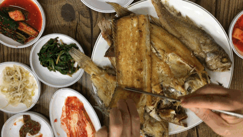 고소하게 잘구워진 생선구이 gifjpg | 인스티즈