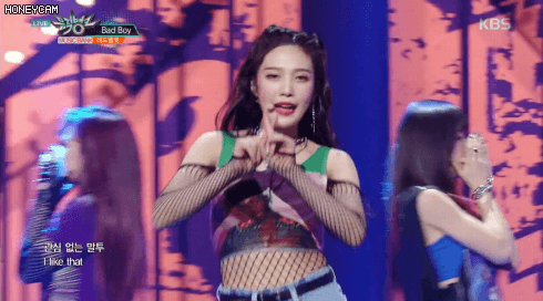 오늘자 뮤뱅 레드벨벳 bad boy 조이.gif | 인스티즈